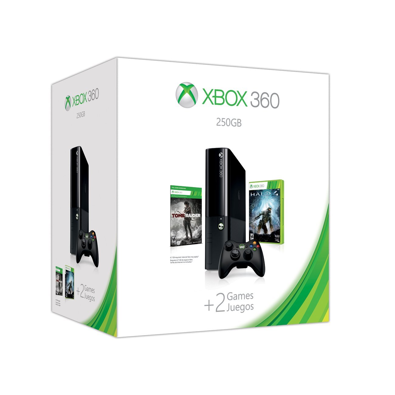 Amazon.com: Xbox 360 500GB Console Bundle (Tomb Raider & Halo 4