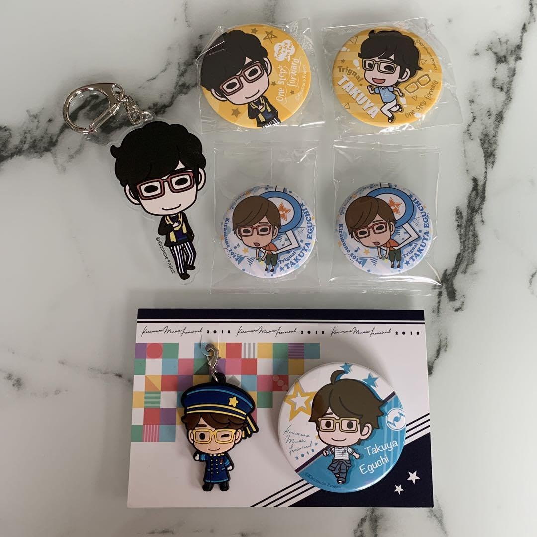 Amazon.co.jp: 江口拓也 缶バッジ ラバーストラップ アクリル