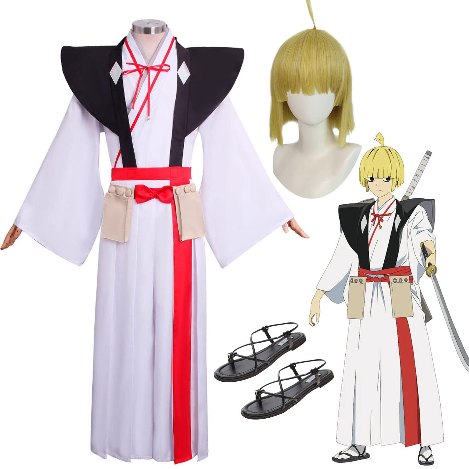 Amazon | 地獄楽 グッズ コスプレ衣装 ウィッグ 山田浅ェ門 付知