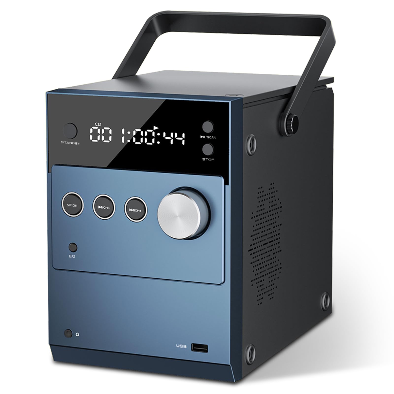 Amazon.co.jp: ポータブルCDプレーヤー 20W bluetooth対応/FMラジオ