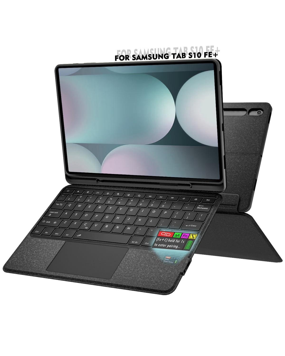 Amazon.com: Doohoeek Keyboard Folio w/Status Screen for Samsung