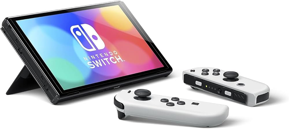 Amazon.com: Nintendo Switch (OLED model) with White Joy-Con and