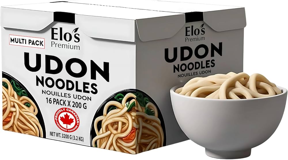 Udon Noodles (200g each Total 16PK) Packed in Canada | Instant