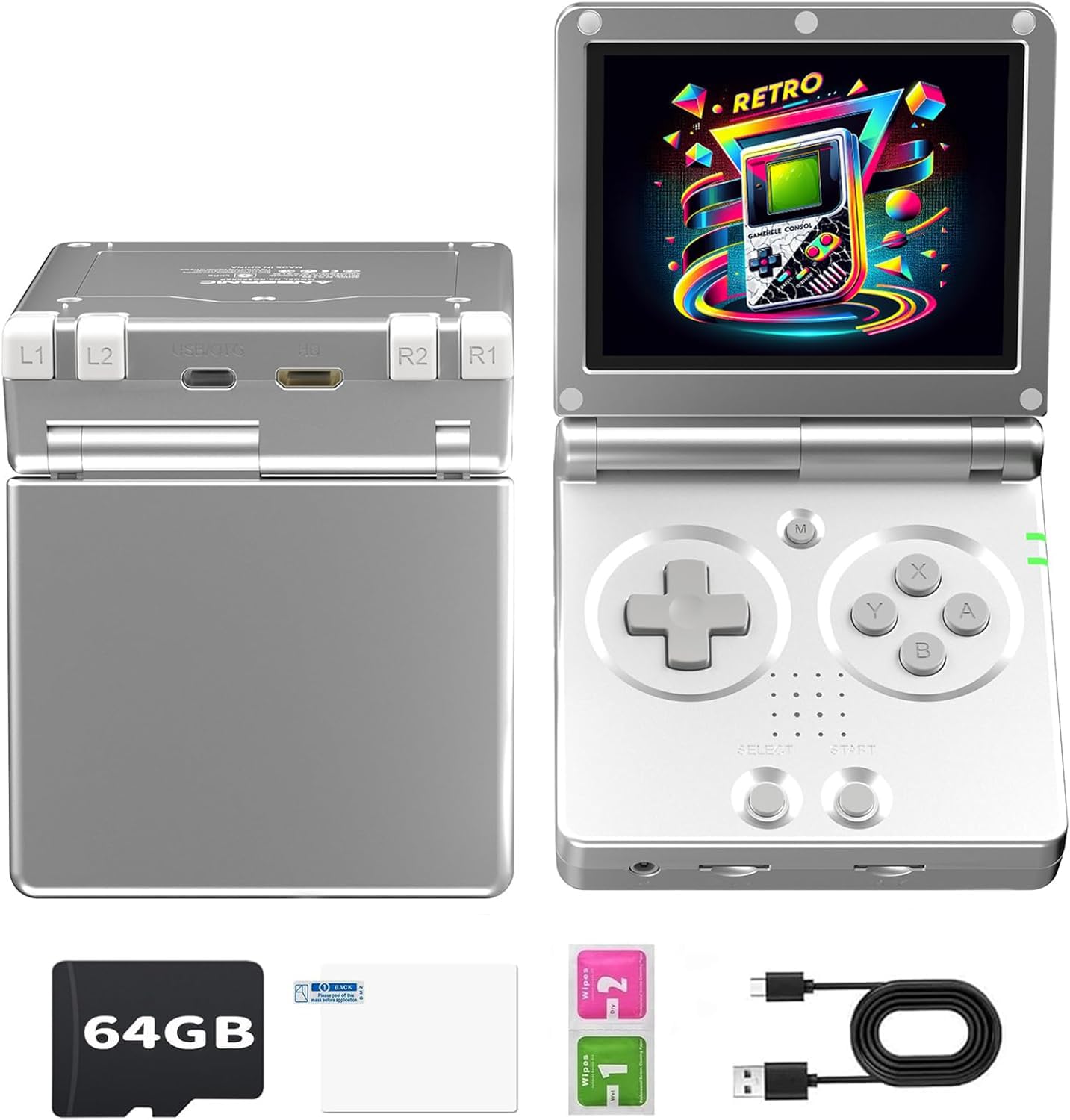 Amazon.co.jp: Anbernic RG35XXSP Flip 携带型ゲーム機 折畳みレトロ