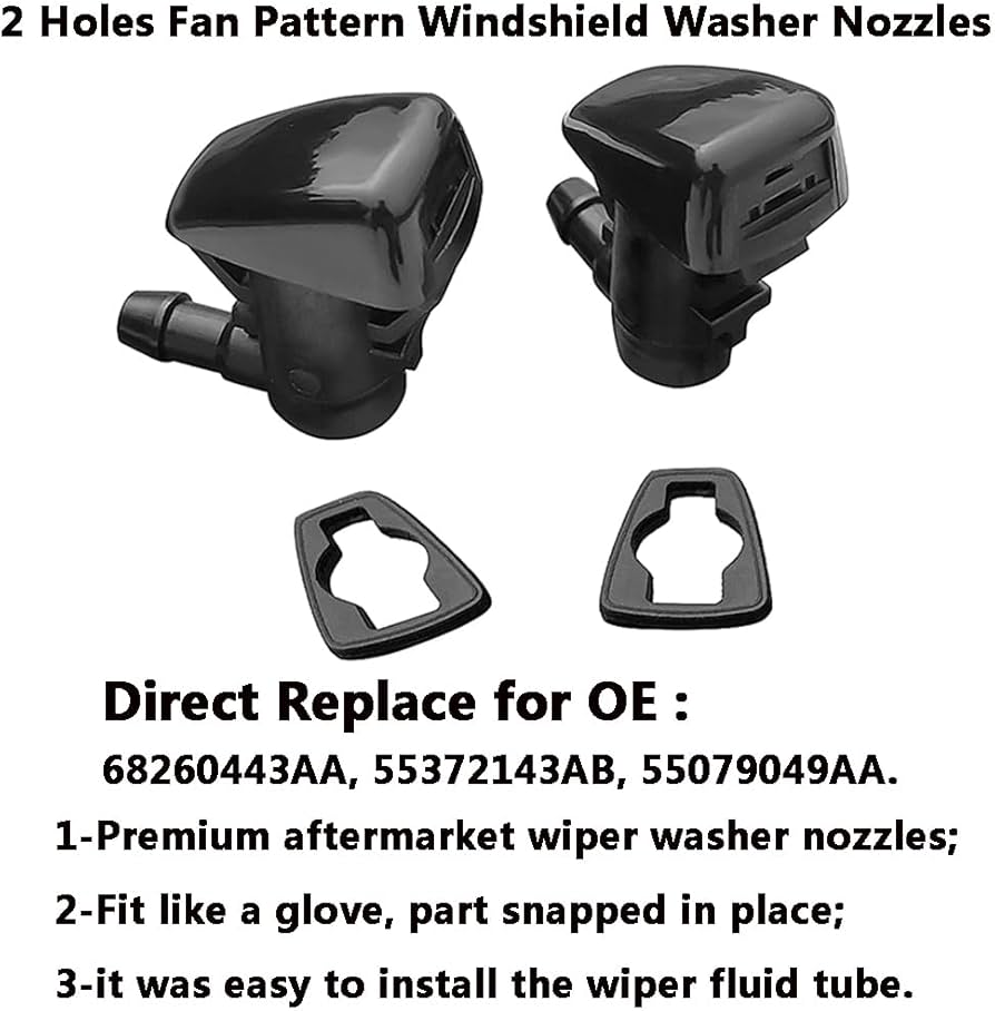 Amazon.com: 68260443AA Premium Wiper Washer Nozzles Fit for 2005