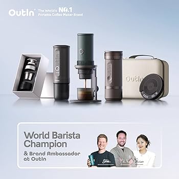 OutIn Nano Portable Electric Espresso Machine, Travel Coffee Maker
