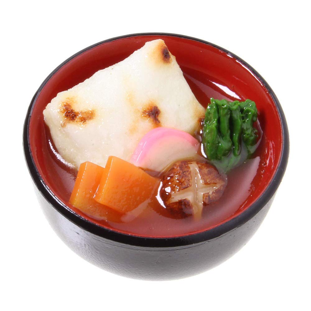 Amazon | 食品サンプル屋さんのマグネット（お雑煮）【食品サンプル