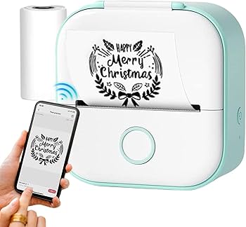 Amazon.co.jp: Qmisify スマートインクレスポケットプリンター、Blue