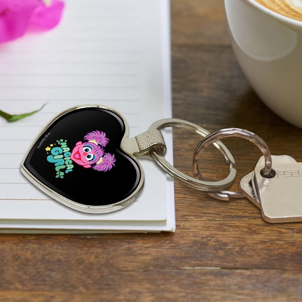 Amazon.com: Sesame Street Magical Girl Abby Cadabby Keychain Heart
