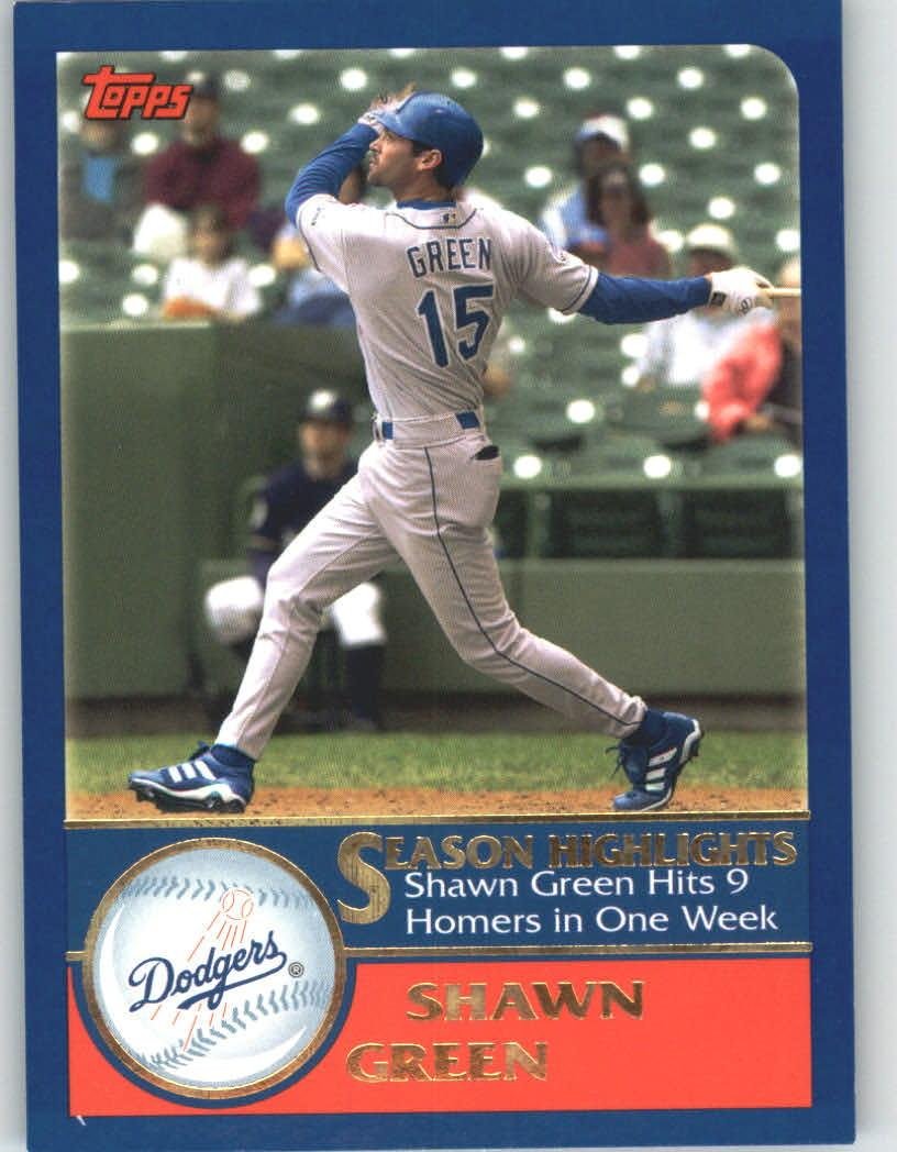 2003 Topps #333 Shawn Green SH - Los Angeles Dodgers (Season