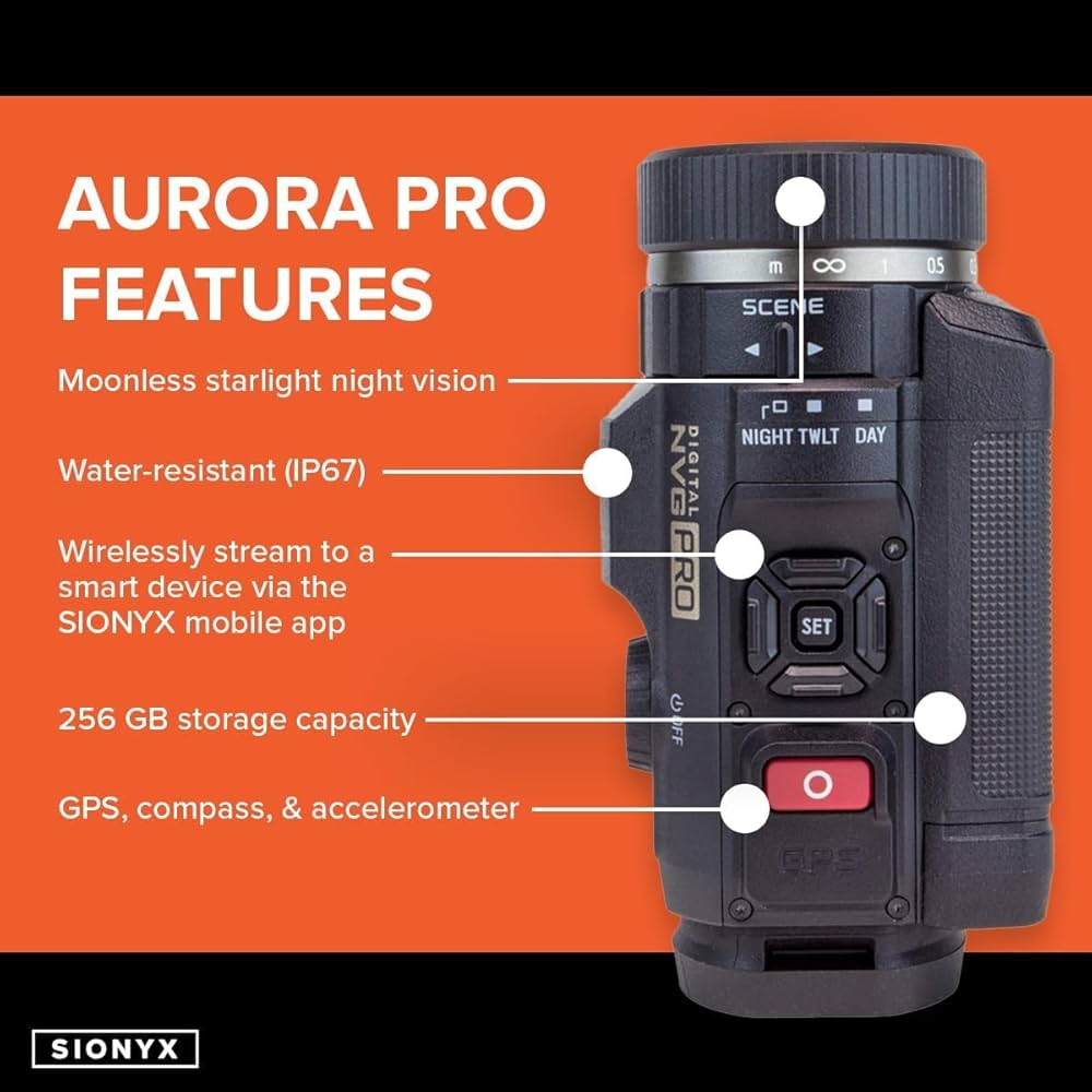 Amazon | SiOnyx AURORA PRO デイナイトビジョン C011300 | ビデオ