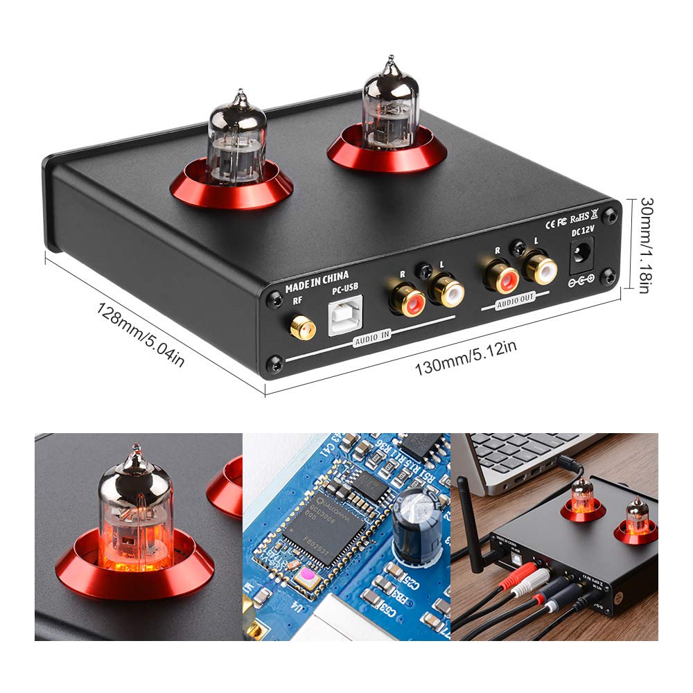 Amazon | AIYIMA TUBE-T6Pro JAN5725+QCC3008+CM6642真空管プリアンプ