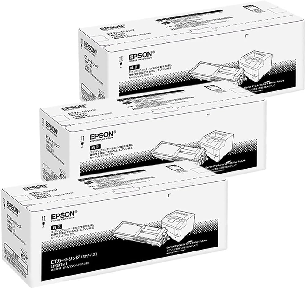 Amazon | EPSON 純正品 LPB3T31 ETカートリッジ 3本セット | エプソン