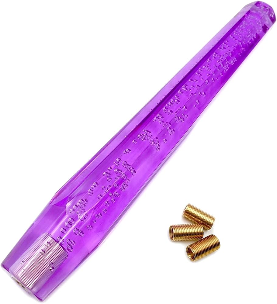 Amazon.co.jp: Meliore シフトノブ 八角 クリスタル バブル 気泡 入り