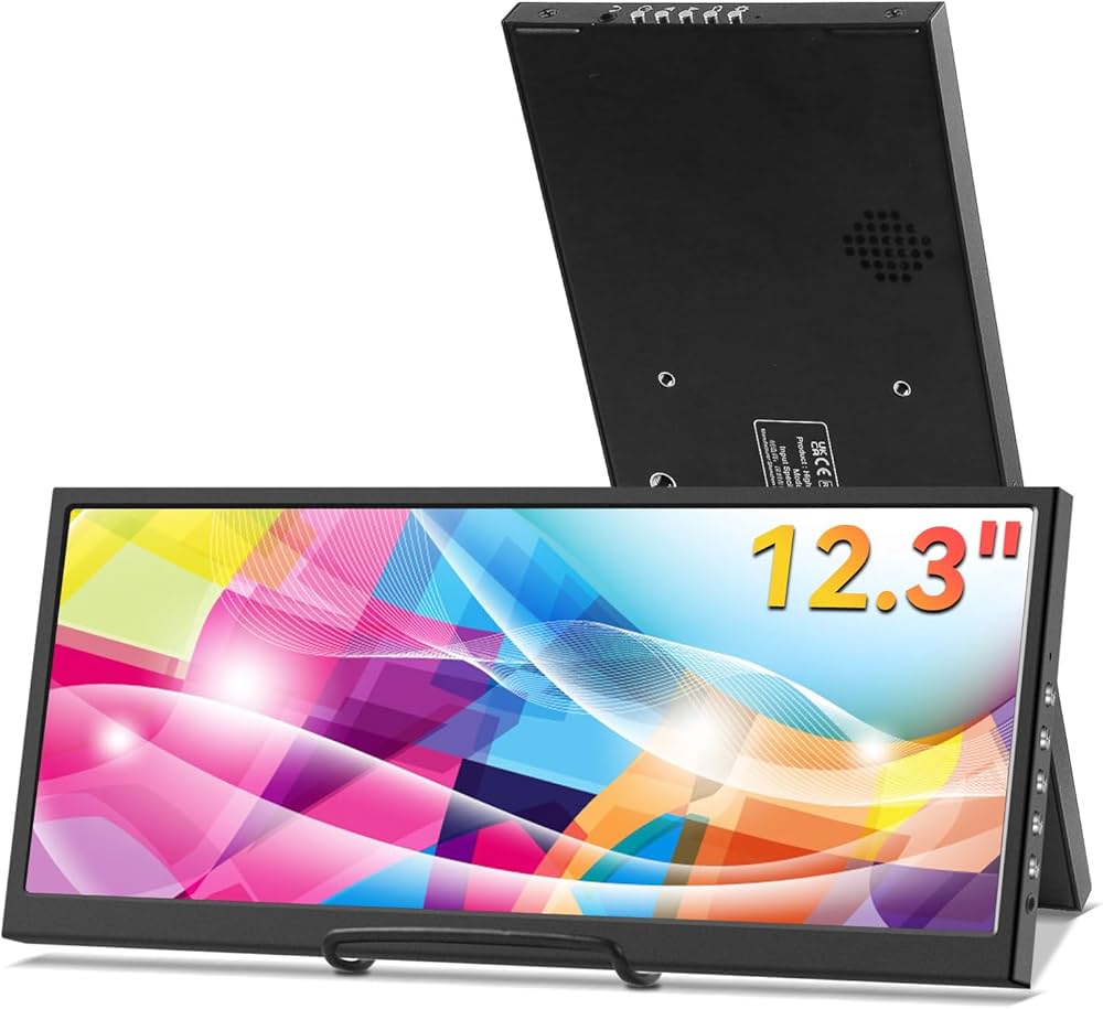 Amazon.co.jp: 12.3インチ セカンダリモニター、IPS ストレッチバー