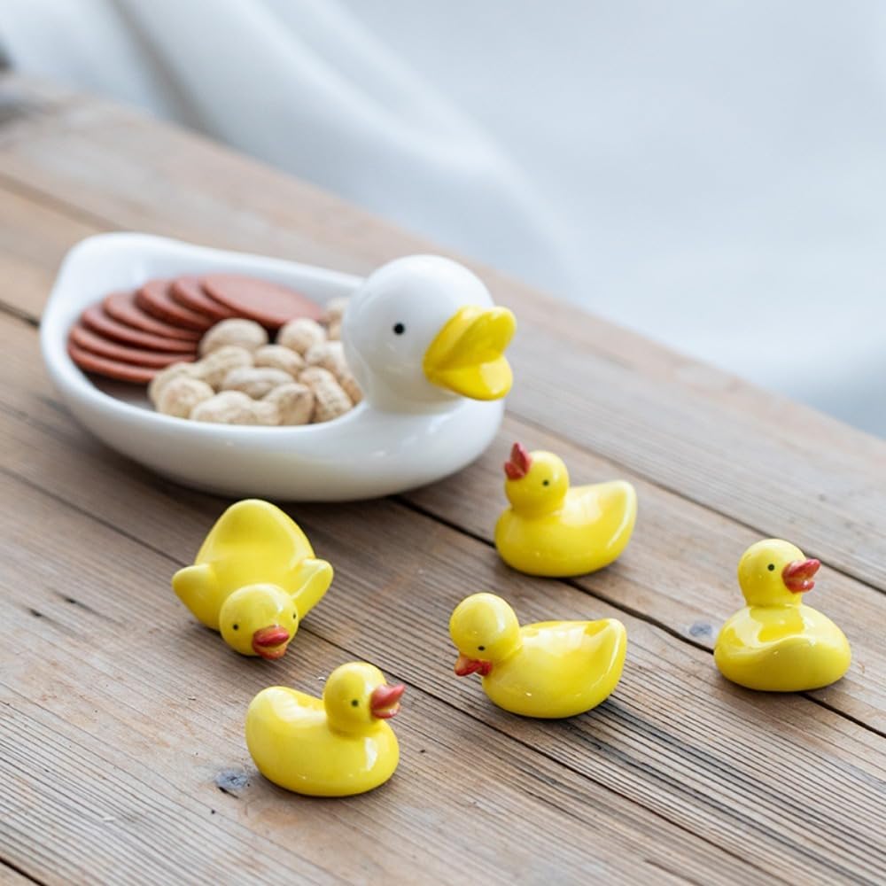 Amazon.com: Ceramic Cute Yellow Duck Chopsticks Holder Miniature