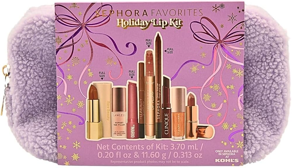Amazon.com : Sephora Favorites Holiday Lip Kit Gift Set 2024