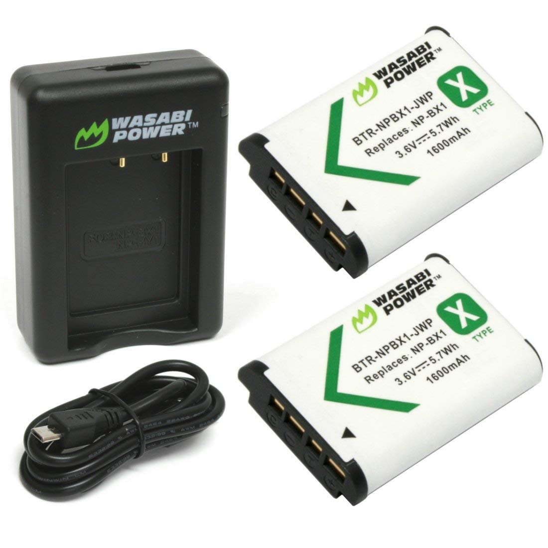 Amazon.com : Wasabi Power NP-BX1 Battery (2-Pack) and Dual USB