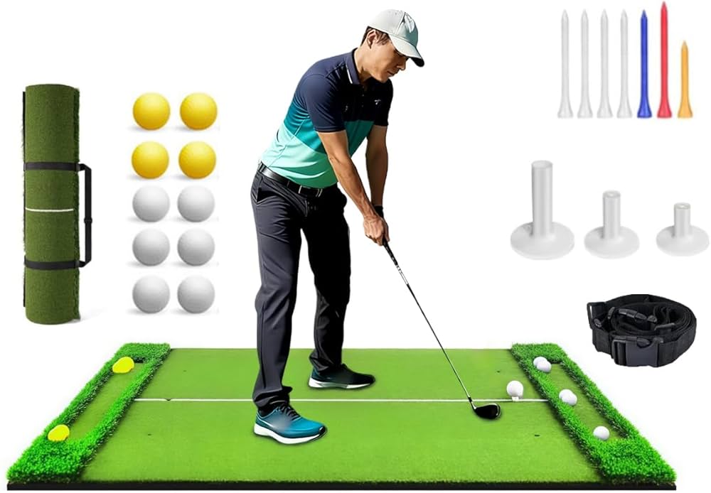 Amazon | EastEamily ゴルフマット 大型 ゴルフ練習マット 150×120cm