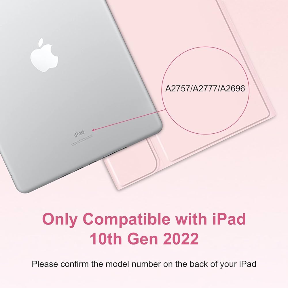 Amazon.com: MMK for iPad 11th 10th Generation Case with Keyboard