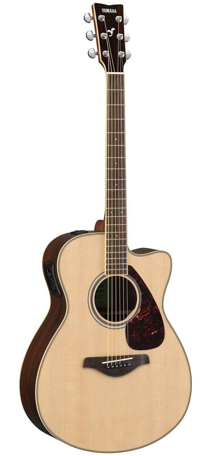 Amazon.com: Yamaha FSX830C Small Body Solid Top Cutaway Acoustic