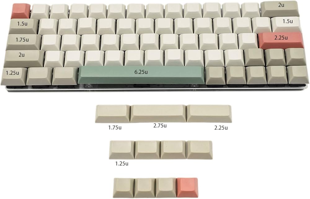 Amazon | YMDK DSA Profile 9009 ブランク 61 64 68 ANSI キーキャップ