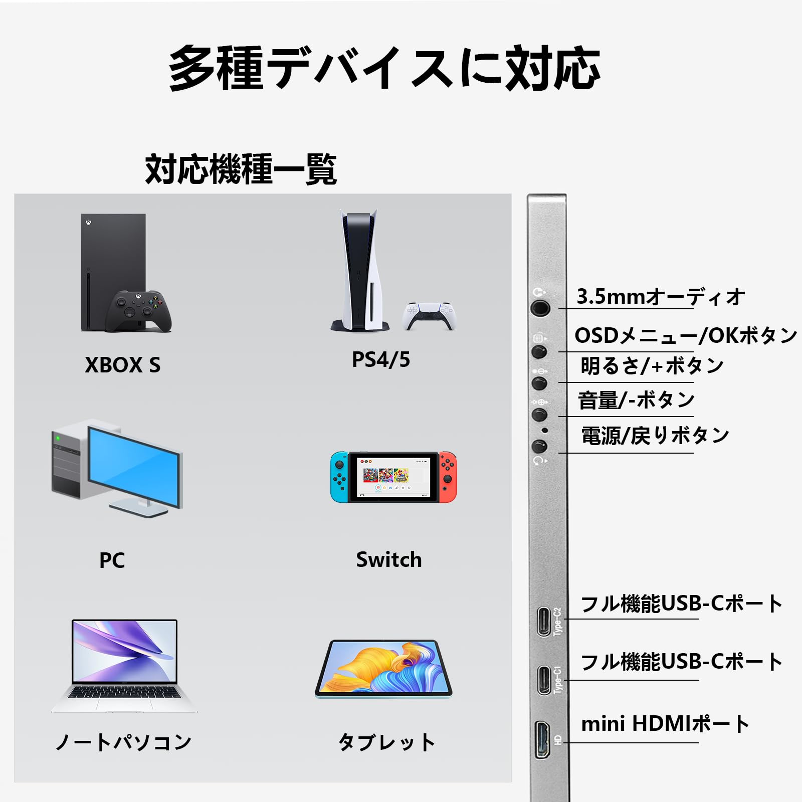 Amazon.co.jp: 「A+グレードパネル」MyDual モバイルモニター