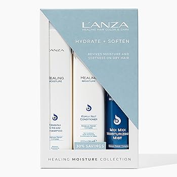 Amazon.com: L'ANZA Healing Moisture Trio Hair Kit, Tamanu Cream