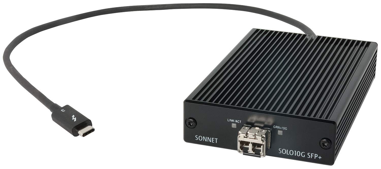 Amazon.com: Sonnet Solo 10G Thunderbolt 3 to SFP+ 10 Gigabit