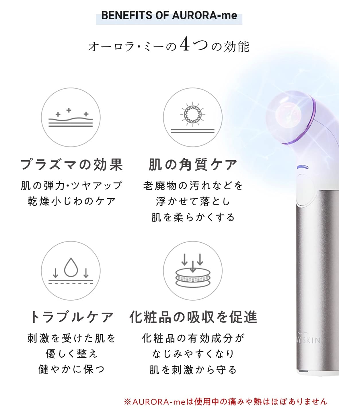 Amazon.co.jp: オーロラ・ミー(AURORA-me) プラズマ美顔器 肌の弾力