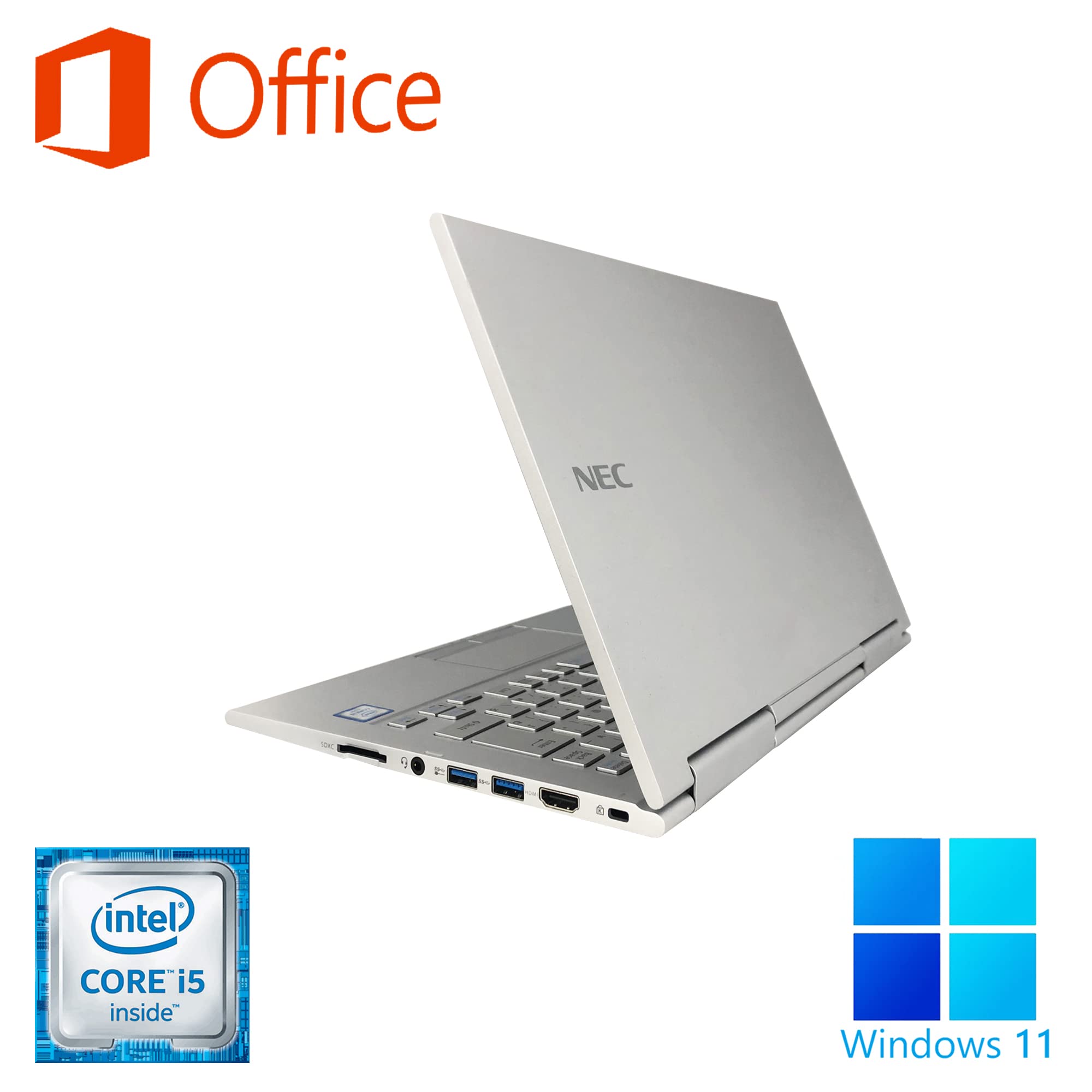 Amazon.co.jp: NECノートPC VG-U/13.3型フルHD(シルバー)/MS Office