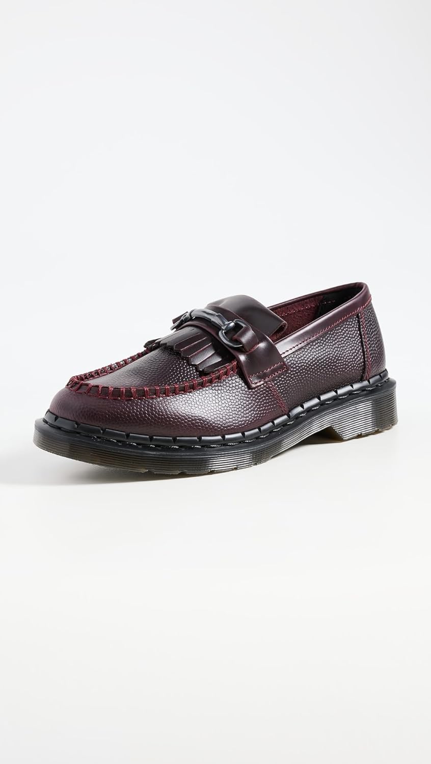 Amazon | Dr. Martens エイドリアン スナッフル ローファー, Oxblood
