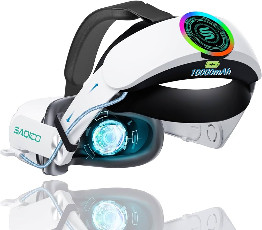 Amazon.com: Head Strap with 10000mAh Battery for Oculus Quest 2