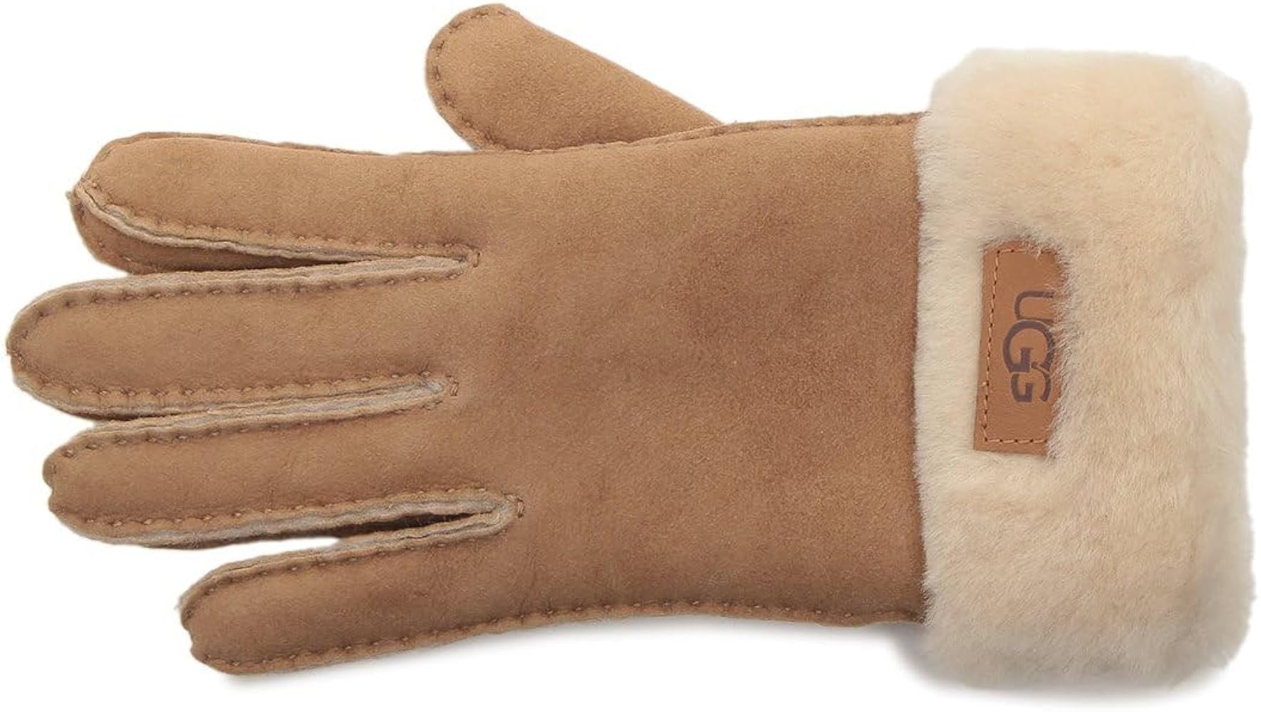 Amazon | [アグ] 手袋 カフグローブ シープスキン ベージュ レディース