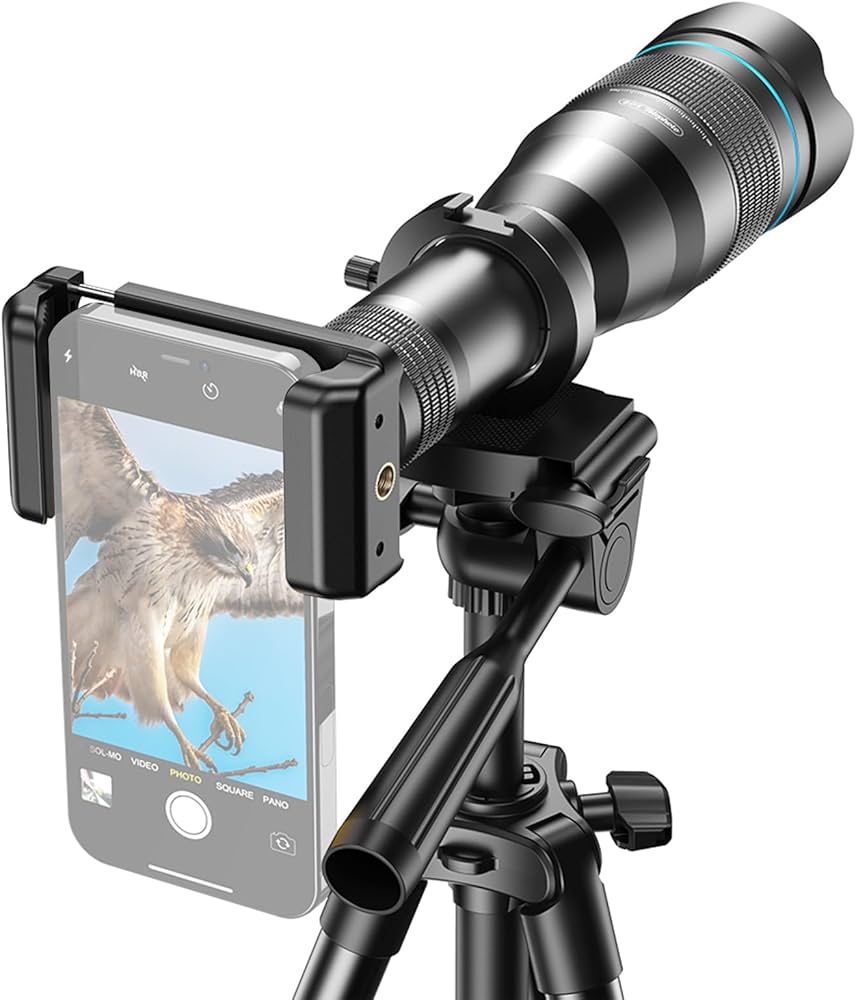 Amazon.co.jp: 携帯電話のレンズ,JUANZI APL-60XFR50 4K HD 60X 金属