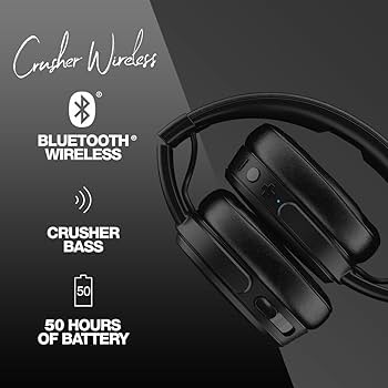 Amazon.com: Skullcandy Crusher Wireless Bluetooth Headphones with