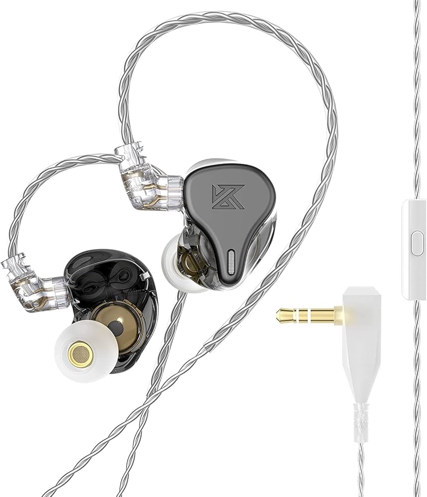 Fone de ouvido KZ DQ6 3DD Bass HIFI Fones de ouvido In-Ear Monitor