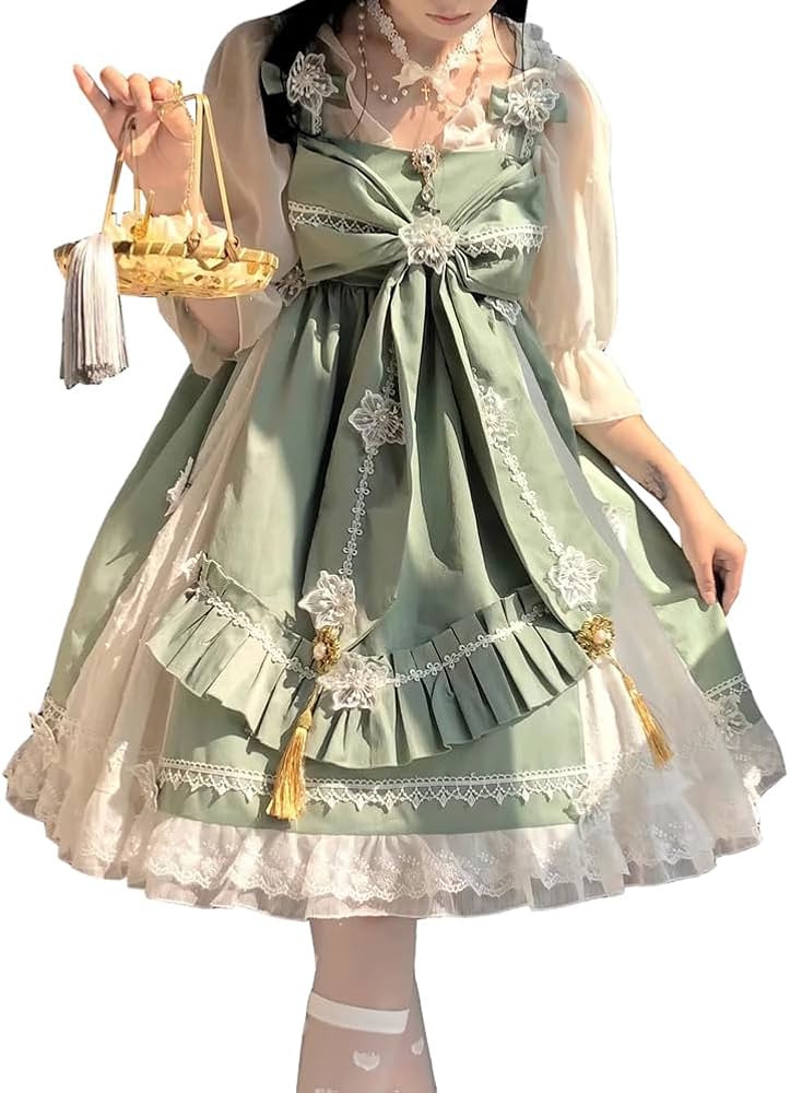 Amazon.co.jp: [Lomohanaga] ワンピース ロリータワンピース ゴスロリ