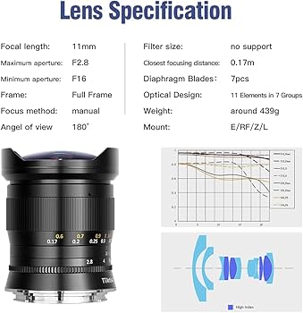 Amazon.com : TTArtisan 11mm F2.8 Full Fame Fisheye Lens for Canon