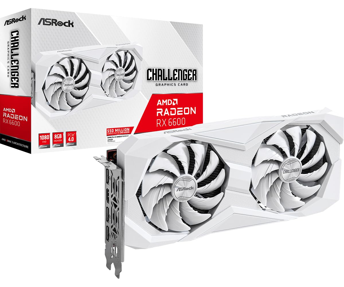 Amazon.com: ASRock AMD Radeon RX 6600 Challenger White 8GB GDDR6