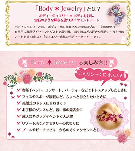 Amazon.co.jp: 即 日 発 送／ボディージュエリー開業キット グリッター
