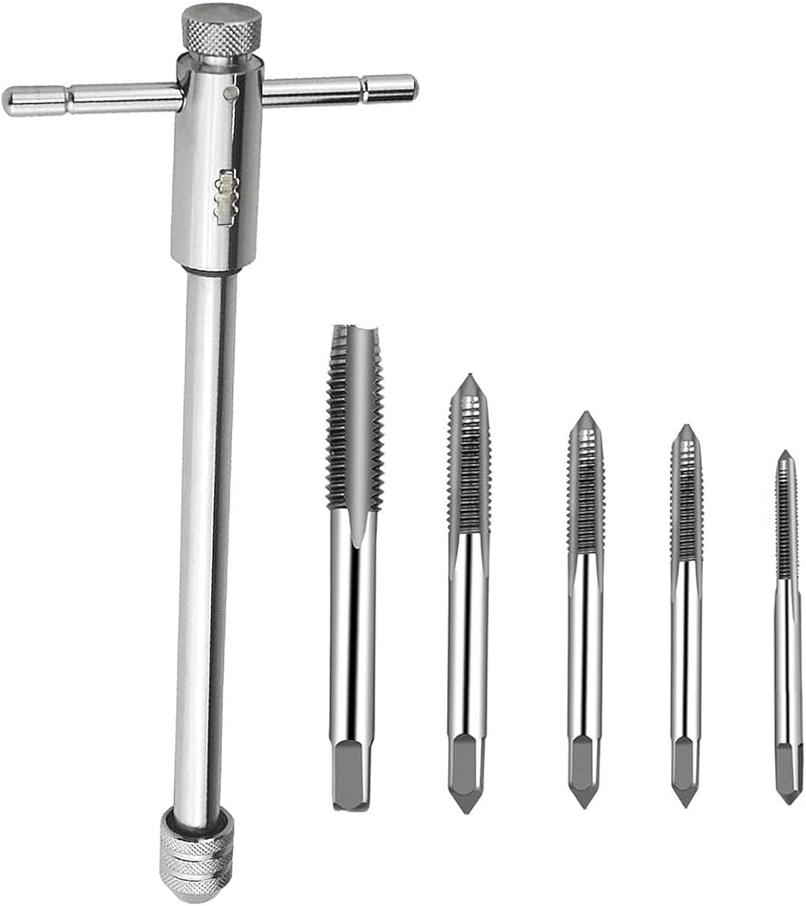 Amazon.co.jp: ねじタップ ラチェット タップホルダー 6点セット T型