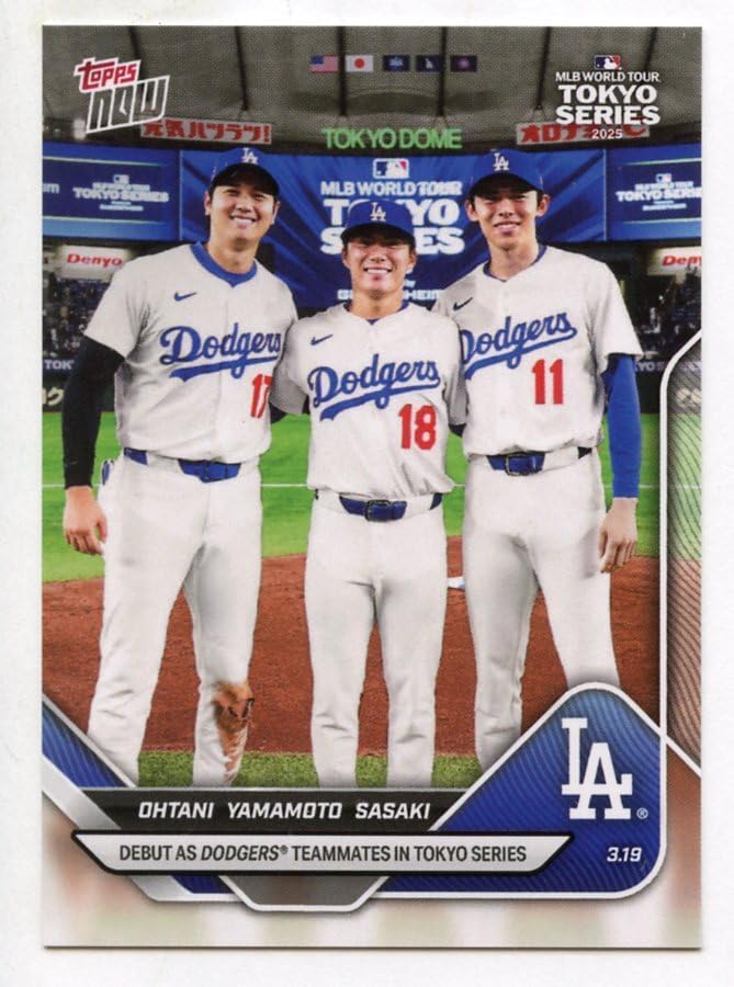Amazon.co.jp: topps now 7 2025 大谷翔平 山本由伸 佐々木朗希 Ohtani