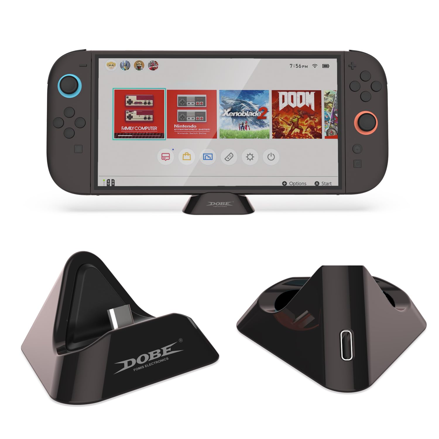 Switch right本体 グレー 充電器、ソフト、本体入れ物付きNintendo