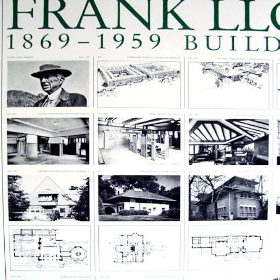 Amazon.co.jp: ポスター フランク ロイド ライト Buildings and