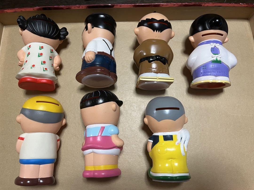 Amazon.co.jp: サザエさん 長谷川町子美術館 貯金箱 ソフビ 7点 : おもちゃ