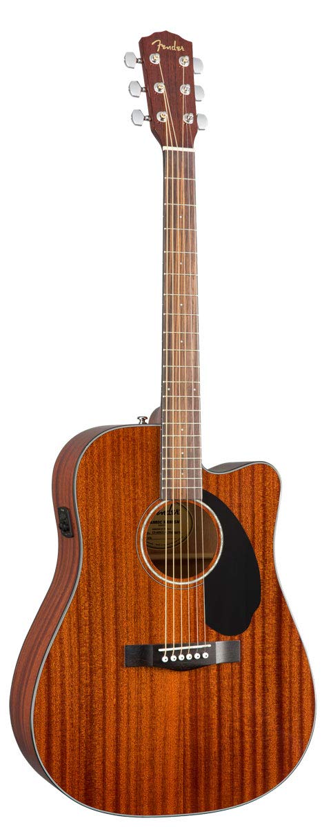 Amazon.com: Fender CD-60SCE All-Mahogany Dreadnought Cutaway