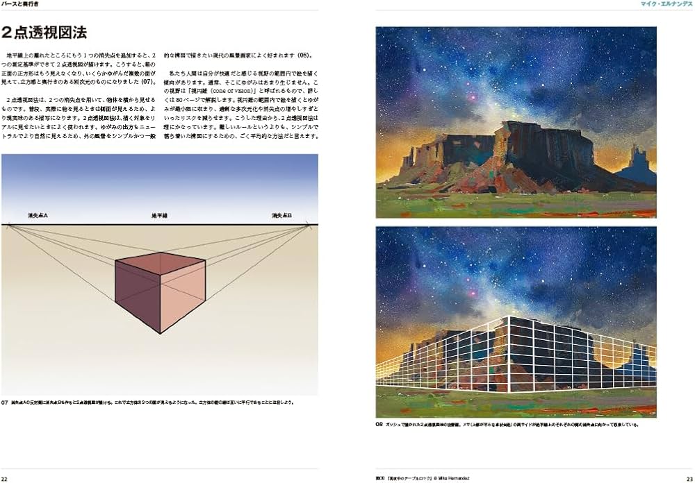 パースと奥行マスターガイド イラスト制作のための基本理論と豊富な