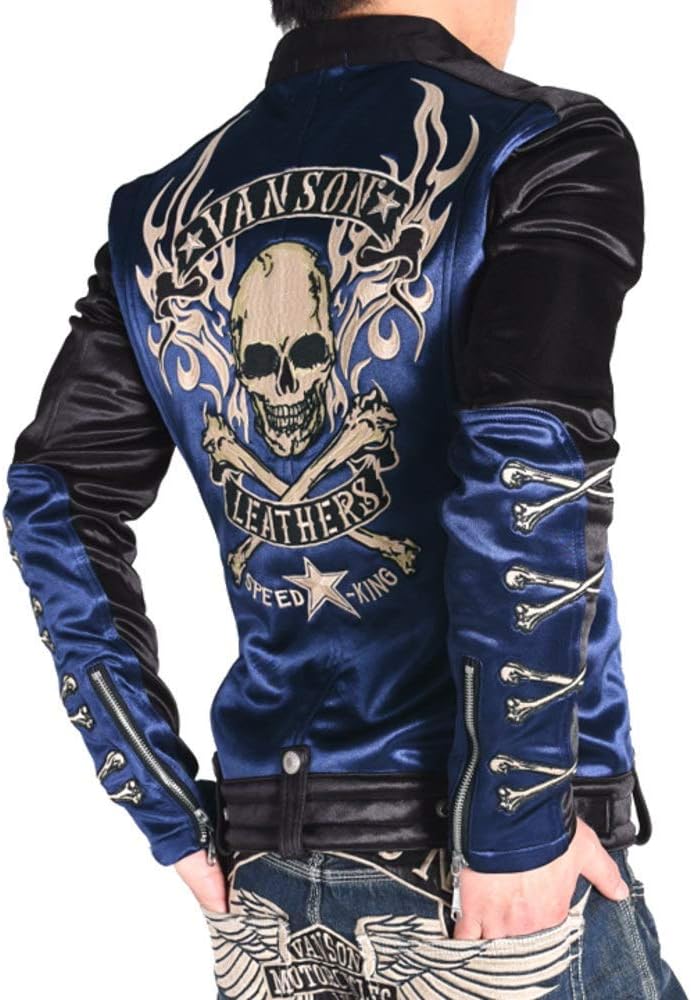 Amazon | [バンソン] 【当店別注】 ライダース フライングファイアー