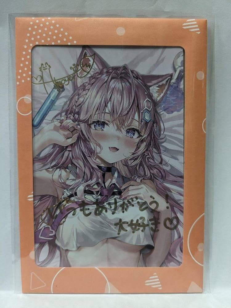 Amazon.co.jp: 博衣こより 直筆メッセージ箔押し複製サイン入りポスト